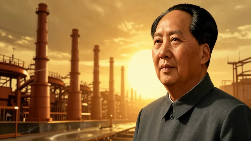 Mao, mirada decidida, reforma industrial