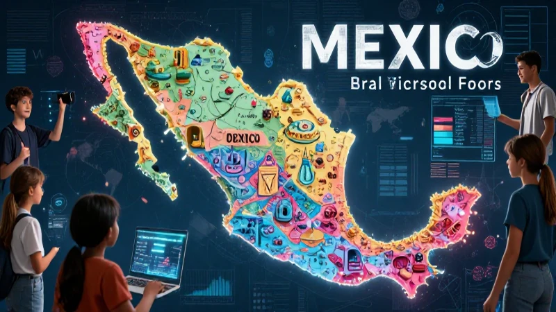 Visual educativo avanzado de México