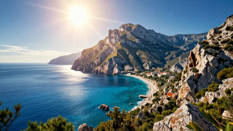 Conoce Europa: un viaje por su diversidad geográfica 4 Paisaje mediterráneo dramático y vibrante en alta definición