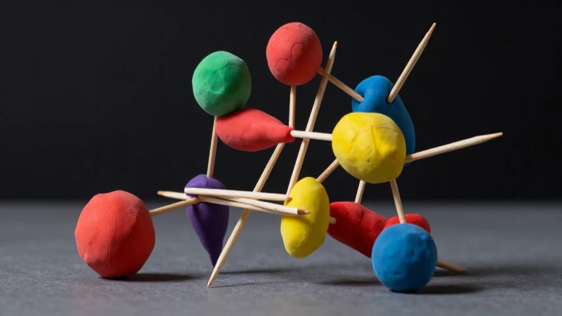 Maqueta de Cuerpos Geométricos con Palillos y Plastilina 4 Maqueta geométrica de palillos y plastilina