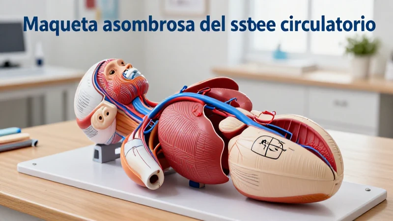 Maqueta didáctica para estudiar el sistema circulatorio