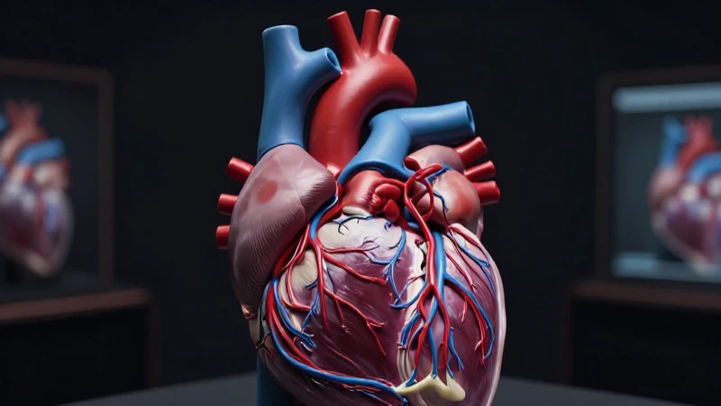 Modelo detallado de corazón humano con estética premium