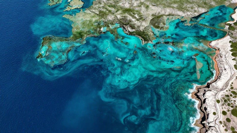 Estudio visual de mares y océanos notables