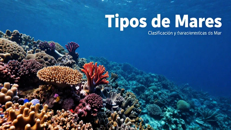 Clasificación y características de los mares