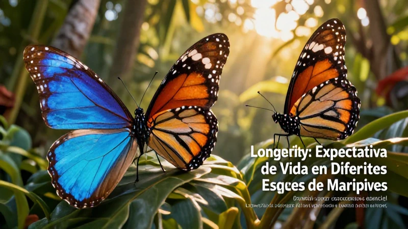 Mariposa vibrante y morfo ilustran la longevidad en mariposas