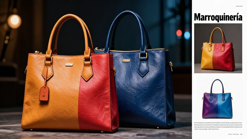 Moderna marroquinería en diseño, colores y estilo