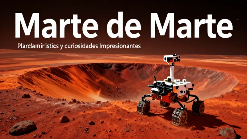 Marte: Planeta, características y curiosidades Impresionantes 7 Marte: curiosidades impresionantes y paisaje rojo