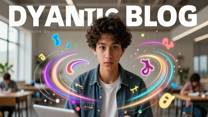 Ilustración educativa vibrante de un joven curioso