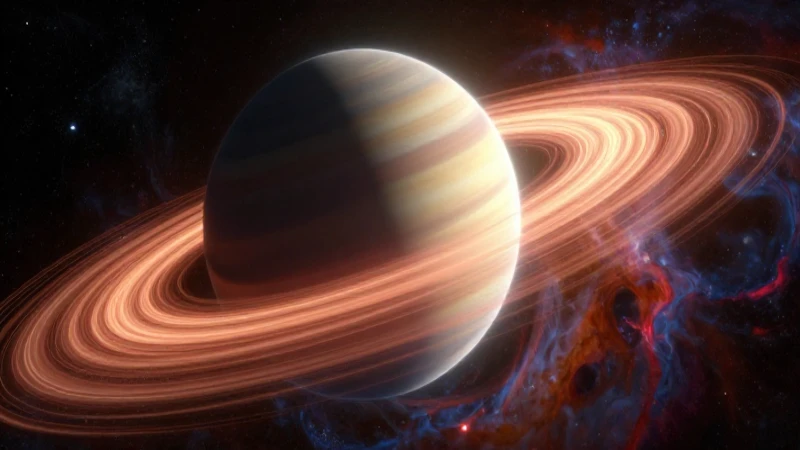 Planeta masivo emite fuerza cósmica vibrante