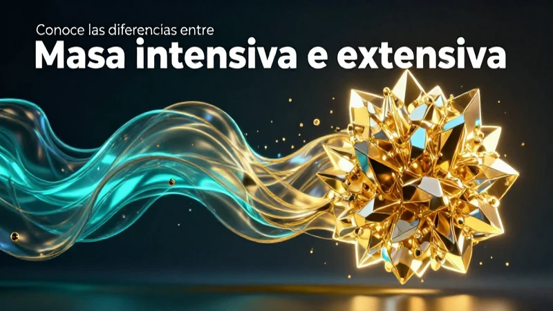 Conoce las diferencias entre masa intensiva y extensiva, clave para entender las propiedades físicas 3 Propiedades físicas: intensiva versus extensiva