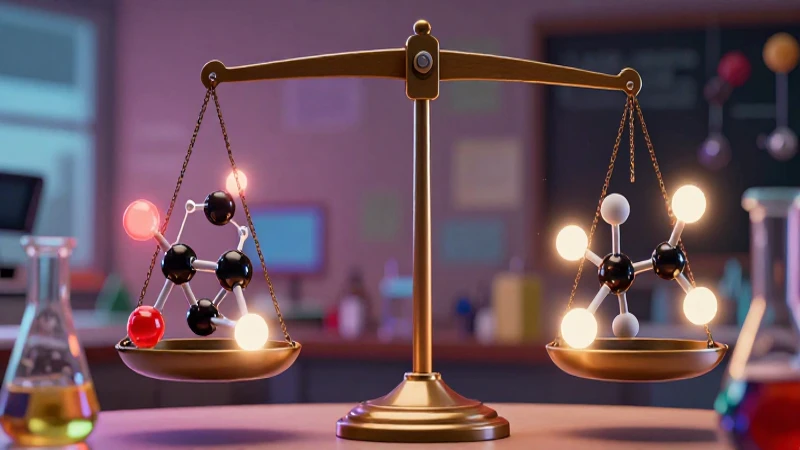 Masa molar: definición, concepto y peso molar explicado 3 Estructura molecular vibrante en equilibrio académico
