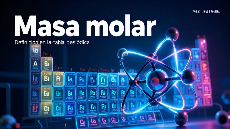 Masa molar: definición, concepto y peso molar explicado 5 Diseño profesional sobre la masa molar