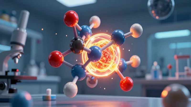 Qué es la masa molecular y su importancia científica 7 Modelo molecular vibrante e iluminado en laboratorio
