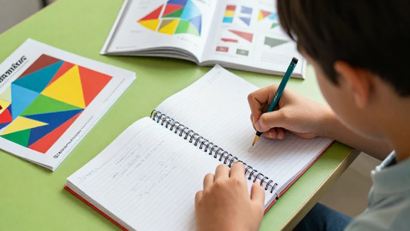 Estudiante de matemáticas, estilo editorial premium