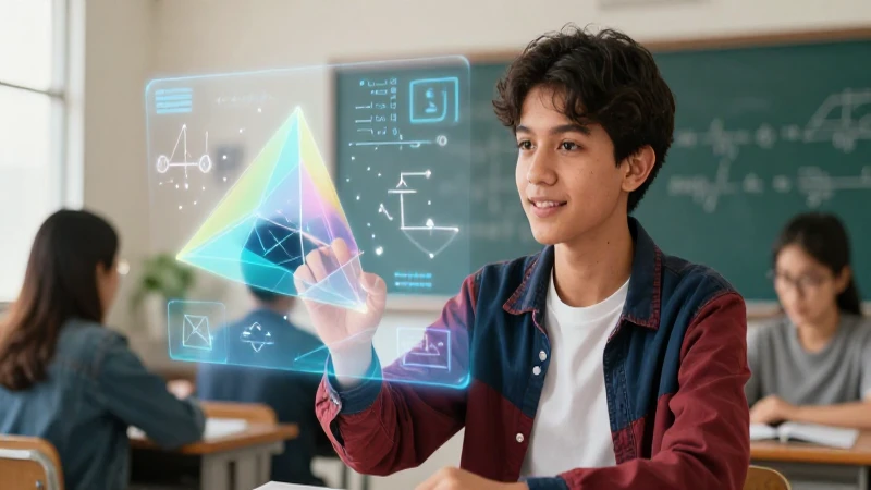 Estudiante mexicano aprende matemáticas con holografía brillante