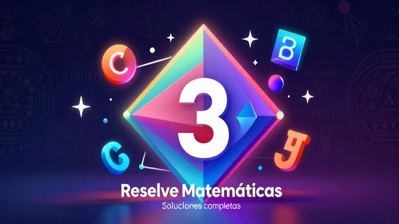 Resuelve Matemáticas 3: Soluciones completas ¡Conoce Travesías Secundaria Castillo! 4 Recursos matemáticos 3 con soluciones completas