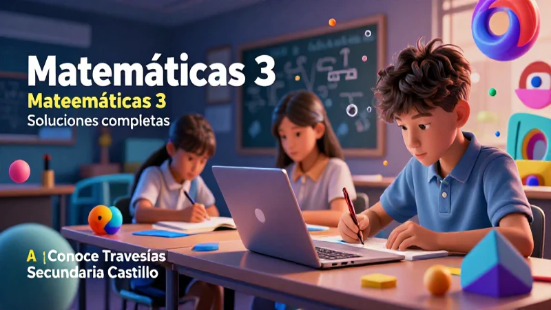 Resuelve Matemáticas 3: Soluciones completas ¡Conoce Travesías Secundaria Castillo! 3 Matemáticas 3: Soluciones completas para aprender
