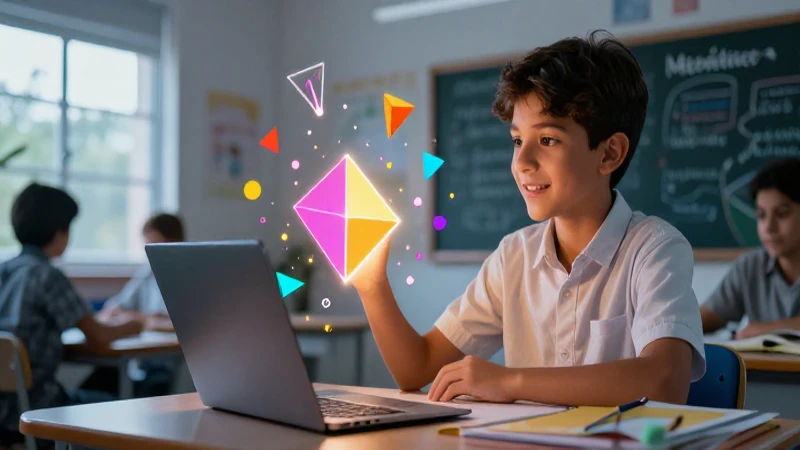 Ilustración educativa sobre matemáticas de primaria