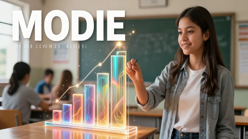 Joven estudiante mexicano con gráficos 3D dinámicos