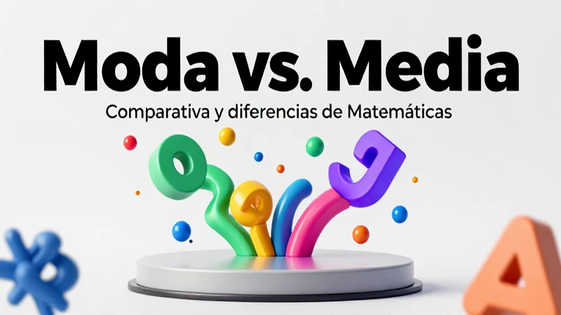 Comparación de moda, media y mediana