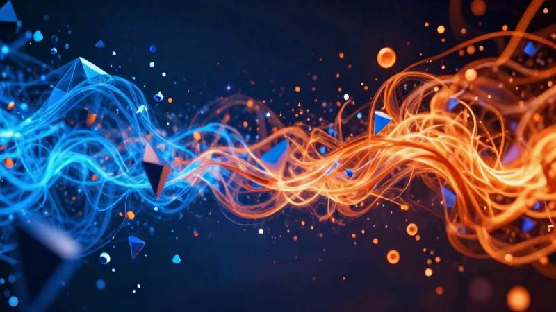 Domina Física 2 de Secundaria: Guía completa para Materia y Energía 3 Ilustración digital abstracta con energía y colores vibrantes