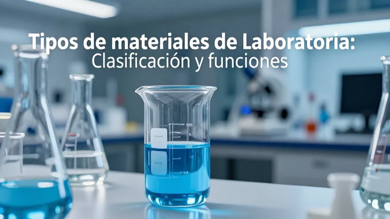 Ilustración profesional de material de laboratorio