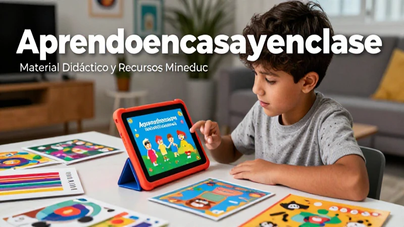 Aprendoencasayenclase: Material Didáctico y Recursos Mineduc 3 Estudiante mexicano aprende con tablet y material