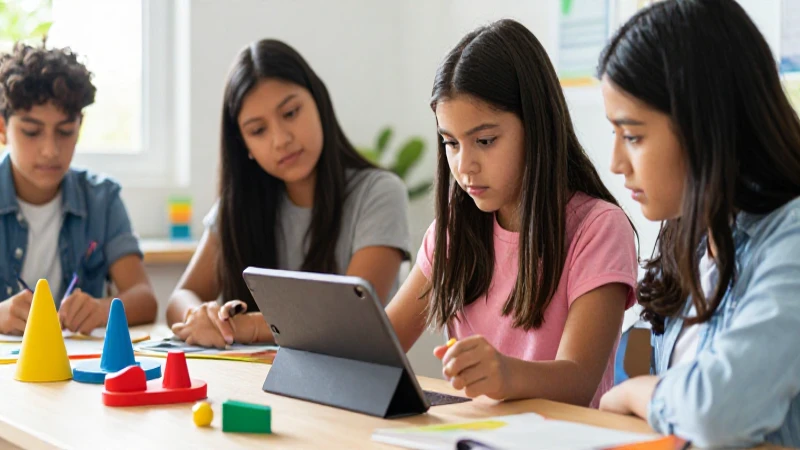 Aprendoencasayenclase: Material Didáctico y Recursos Mineduc 5 Estudiante mexicano aprende con tablet y materiales coloridos