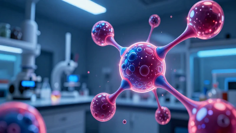 Explora el material gaseoso: propiedades, usos y beneficios 8 Moléculas de gas vibrantes en entorno de laboratorio futurista