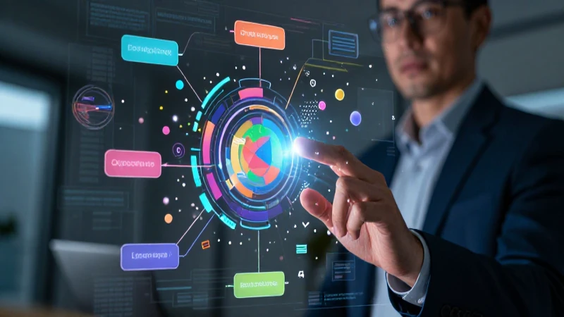 Educador usa interfaz holográfica digital avanzada
