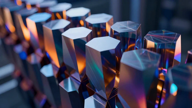 Conoce ejemplos innovadores: materiales artificiales vanguardistas 3 Render arquitectónico futurista con material hiperrealista
