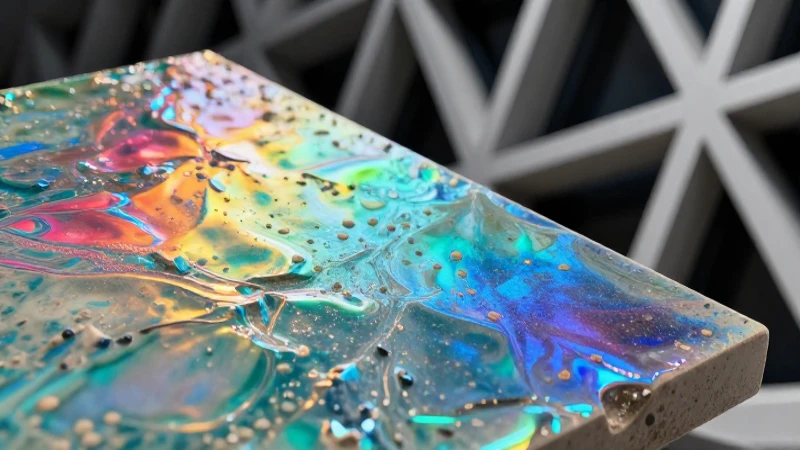 Conoce los mejores materiales artificiales para tus proyectos 4 Textura cerámica avanzada con colores vibrantes