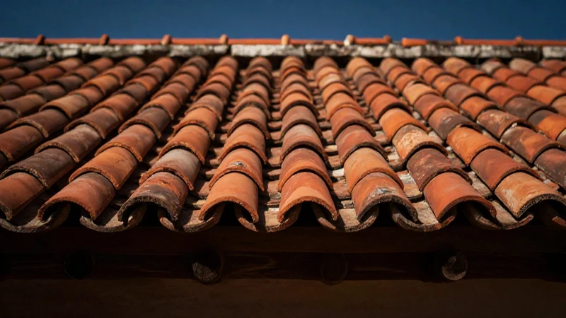 Materiales de construcción: 20 Ejemplos Esenciales para Ti 14 Primer plano de tejas de casa mexicana tradicional