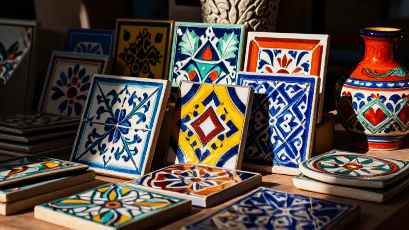 Cerámica mexicana vibrante con estética premium
