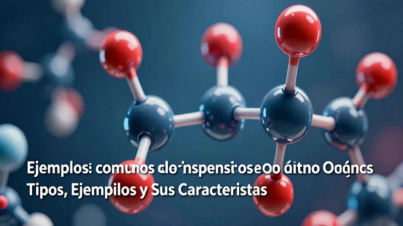 Ilustración educativa de compuestos orgánicos complejos