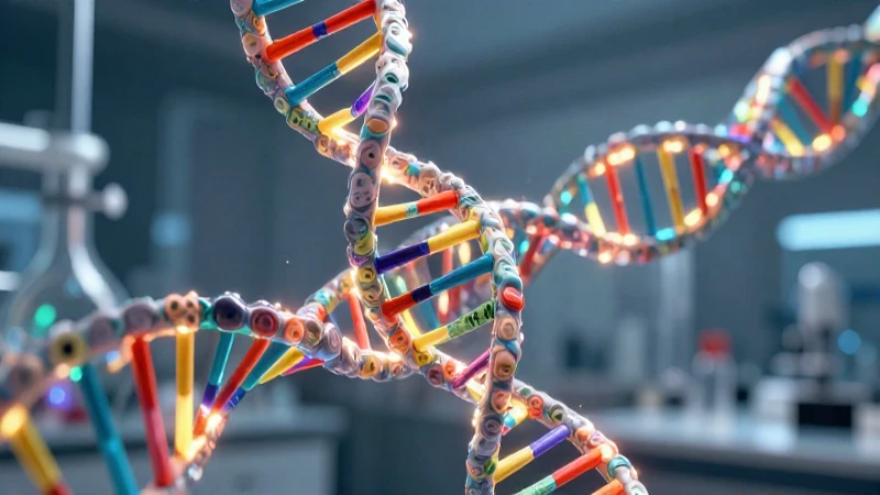 Estructura molecular de ADN detallada y vibrante