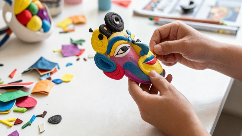 Conoce los mejores materiales temporales para tus proyectos 4 Escultura de papel maché con materiales reciclados
