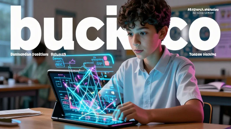 Las materias clave de tercero de secundaria: todo lo que debes saber 3 Estudiante mexicano con proyecciones de geometría digital