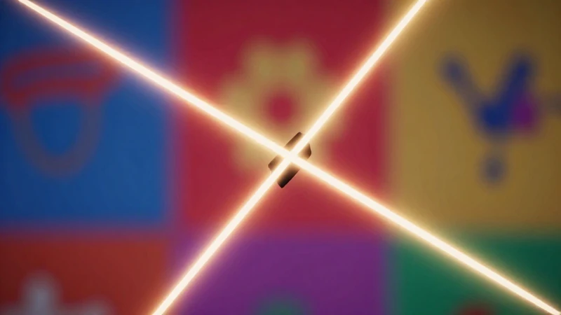 Render geométrico de bisectriz perpendicular abstracta