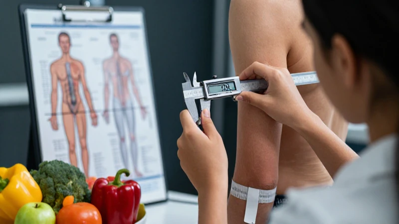 Estudiante mide cuerpo con produce mexicano