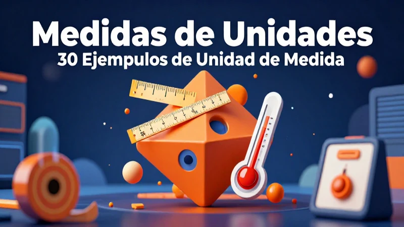 Medidas de Unidades: 30 Ejemplos de Unidad de Medida 20 Ilustración educativa sobre unidades de medida