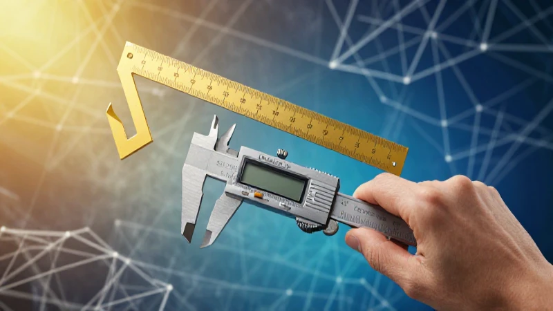 Domina las medidas inglesas y úsalas en tu día a día 4 Profesional sostiene caliptador digital, diseño moderno