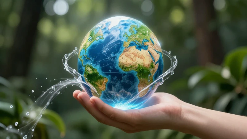 Ilustración académica vibrante de un planeta cuidada