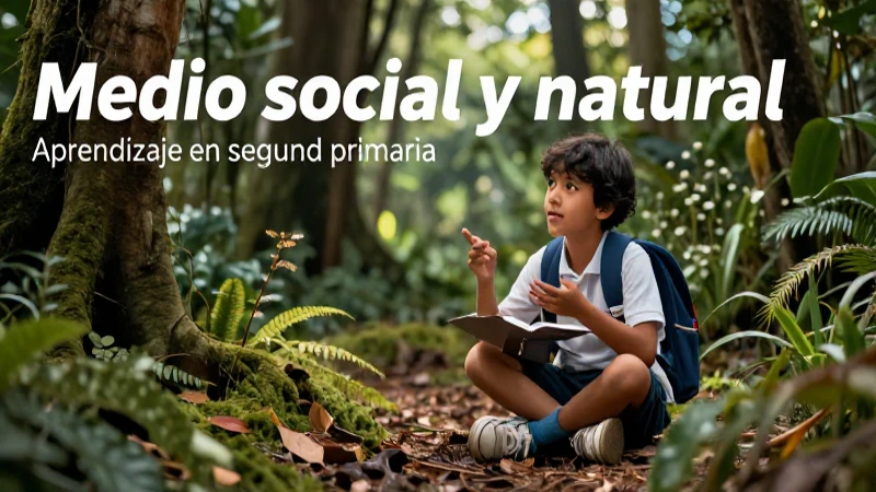 Referencia visual educativa de entorno natural