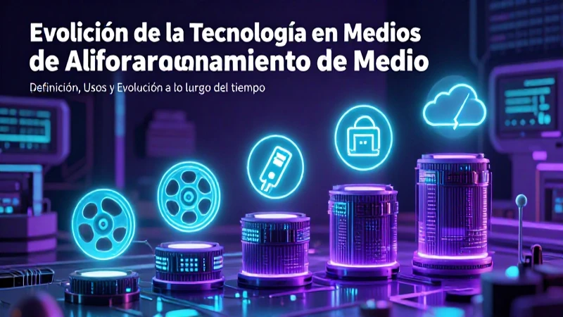 Medio: Definición, Usos y Evolución a lo largo del tiempo 4 Evolución tecnológica en el almacenamiento de datos