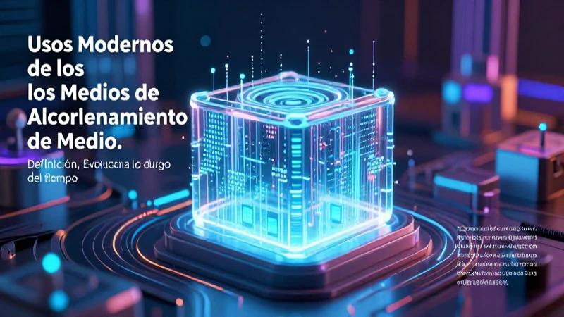 Medio: Definición, Usos y Evolución a lo largo del tiempo 5 Tecnologías modernas de almacenamiento digital