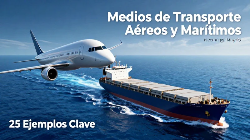 Medios de Transporte Aéreos y Marítimos: 25 Ejemplos Clave 11 Ilustración de transporte aéreo y marítimo