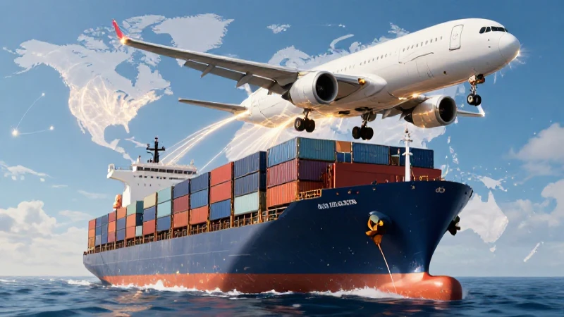 Medios de Transporte Aéreos y Marítimos: 25 Ejemplos Clave 7 Buena yuxtaposición de transporte global