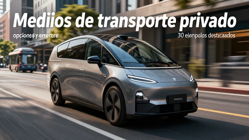 Vehículo moderno en ciudad para portada de blog