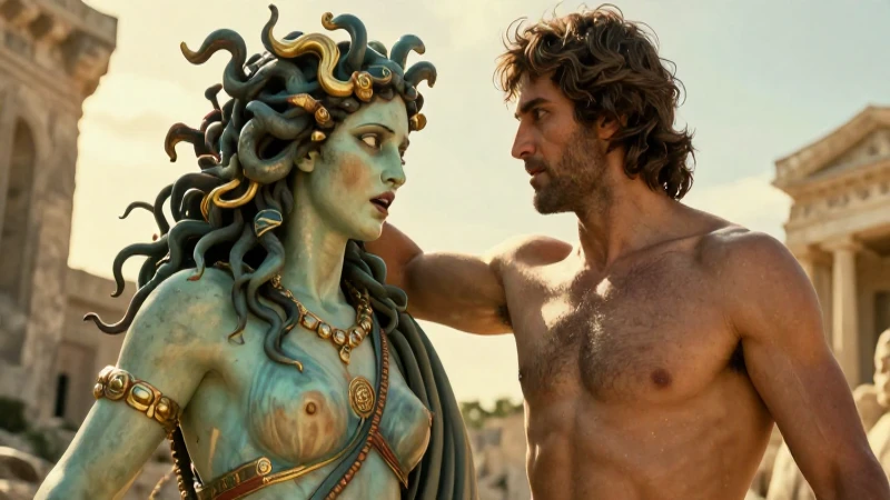 Perseo derrota a Medusa en un épico enfrentamiento